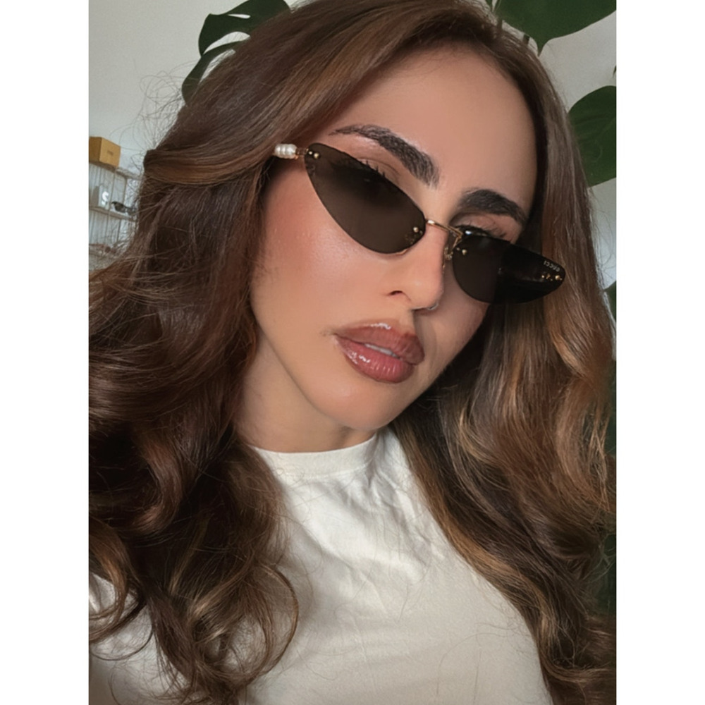 NEW Gucci GG1920S Gold Cat Eye Pearl Sunglasses - Picture 2 of 10